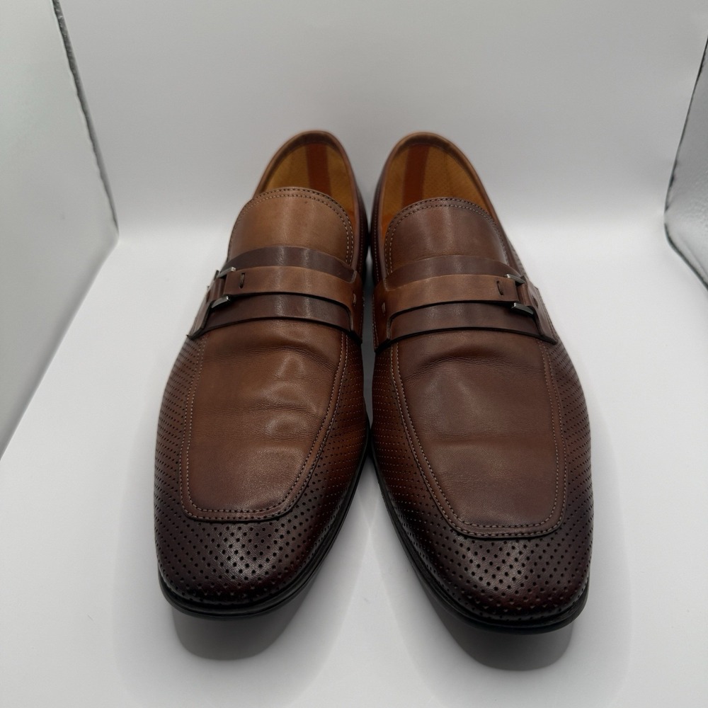 Magnanni Cognac Salas Men's Dress Shoe Size 8.5 M Style 19232 EUC - Picture 5 of 12